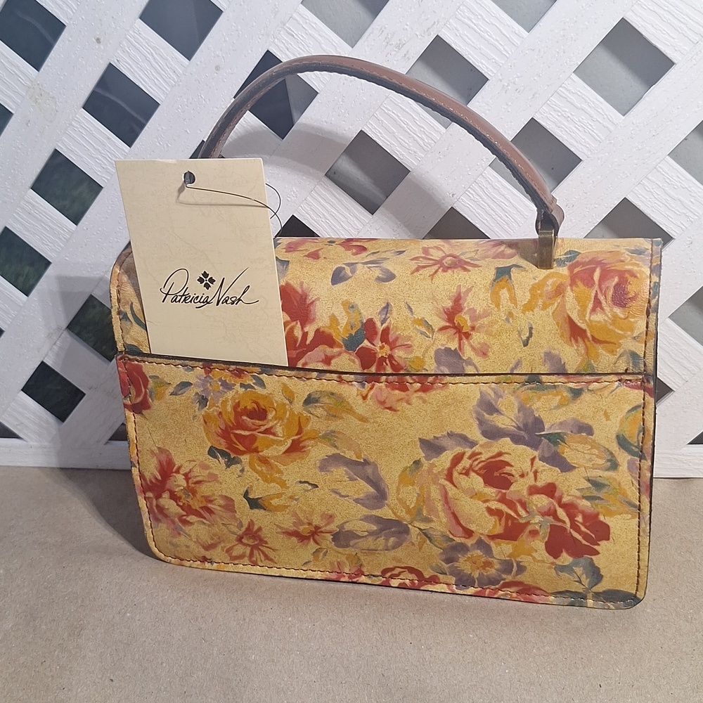 NWT Patricia Nash Womens Vintage Vegetable Tan Porcili Top Handle Bag - Picture 5 of 11